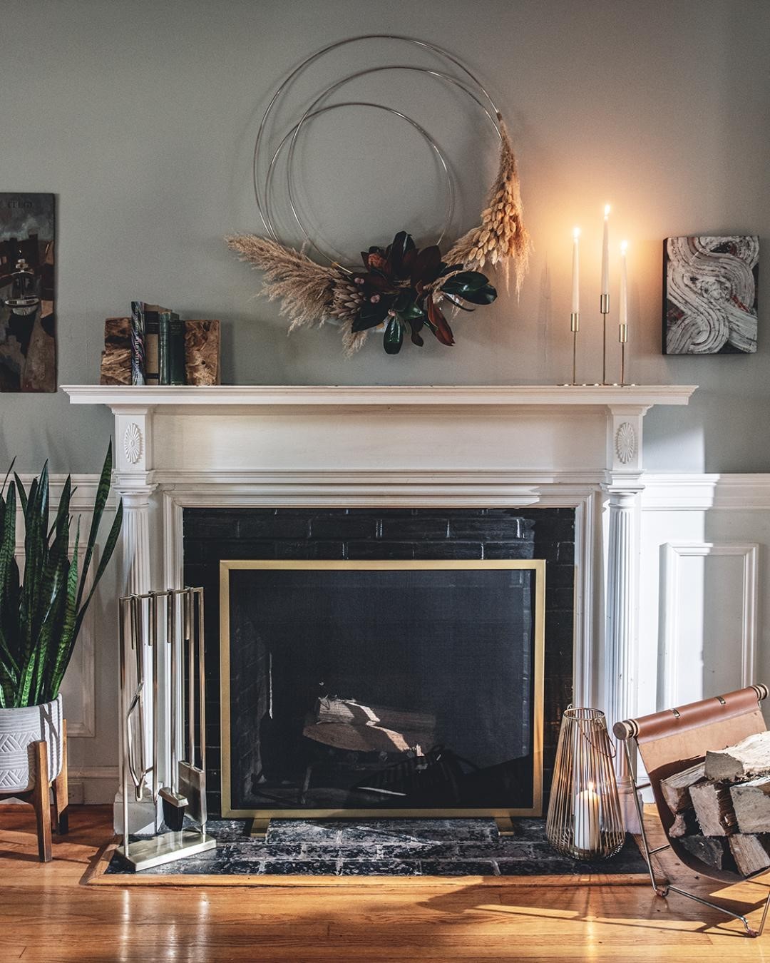 Black Fireplace Screen + Reviews | CB2 Canada