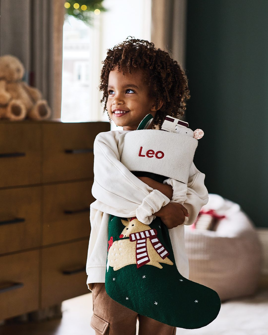 Baby Bear Kids Christmas Stocking by Joan Anderson + Reviews