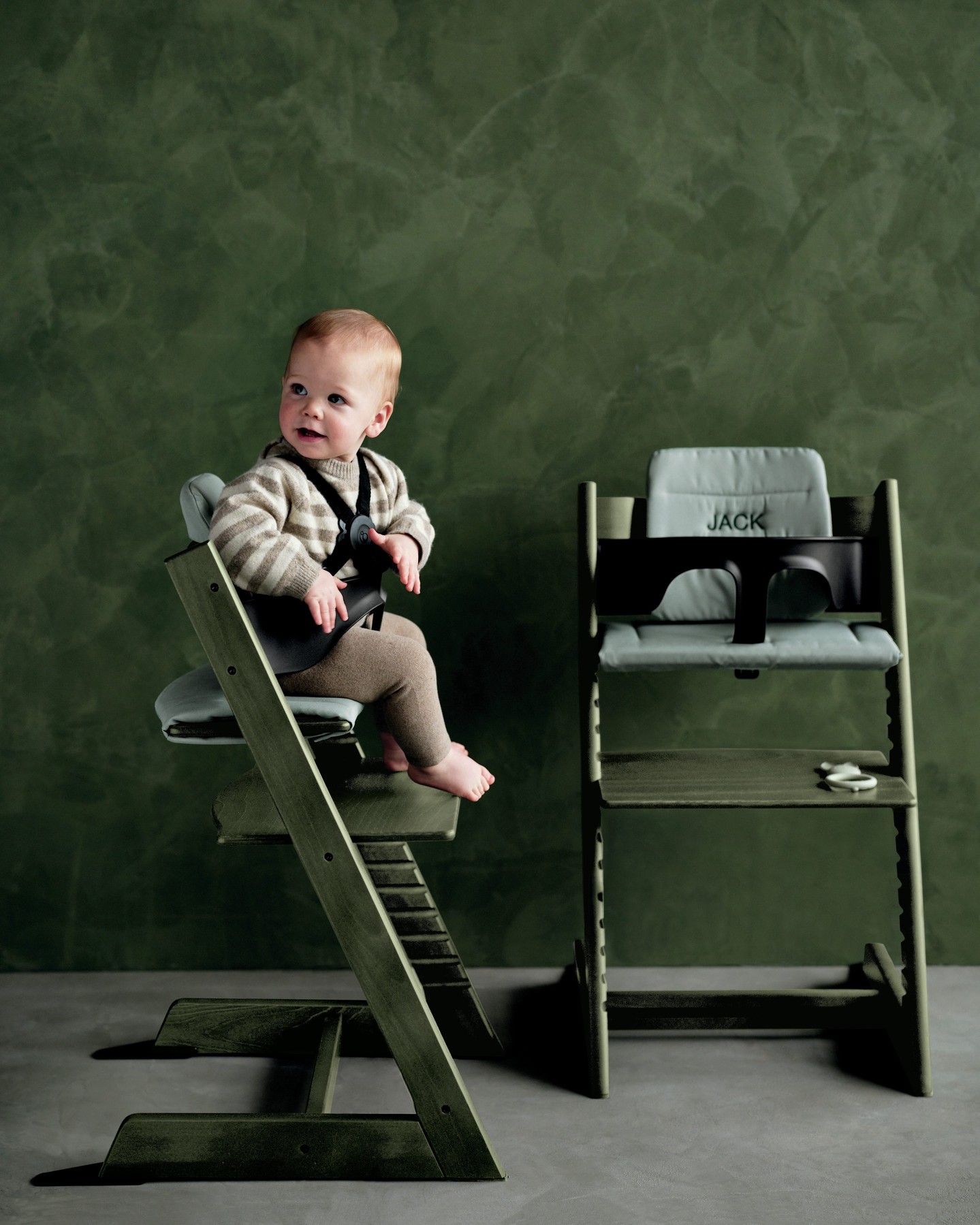 Stokke Tripp Trapp Oak Brown Wood Baby & Toddler High Chair +