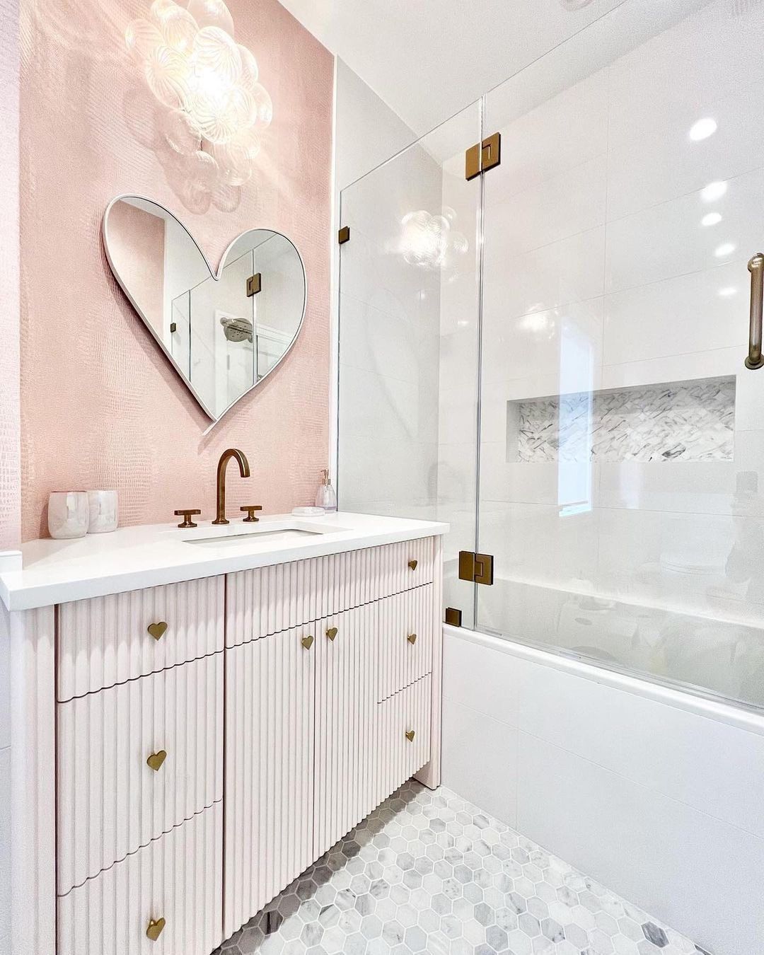 Large Heart White Metal Wall Mirror by Leanne Ford + Reviews