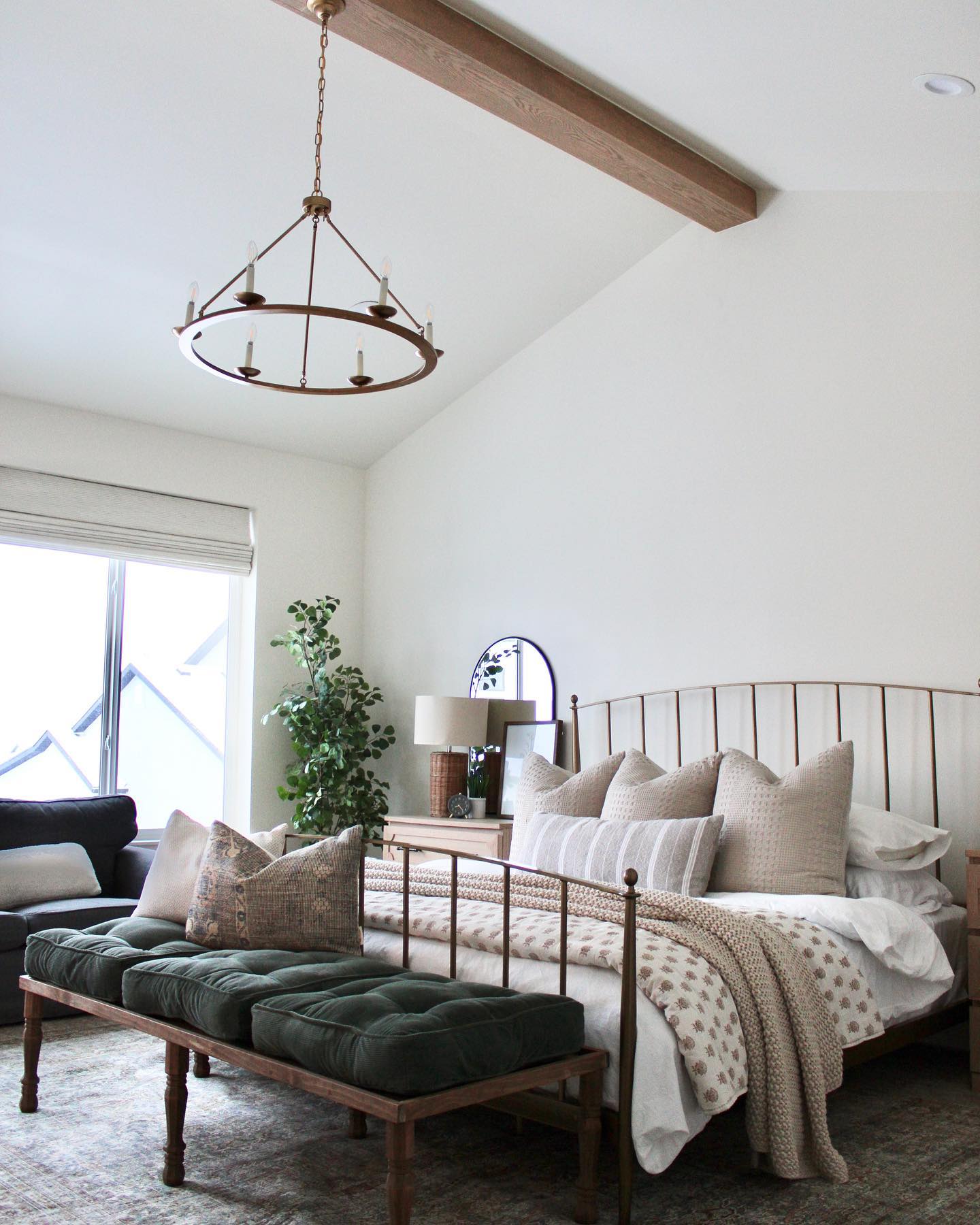 Mason Brass Queen Bed + Reviews | Crate & Barrel Mason Brass Queen Bed + Reviews | Crate & Barrel