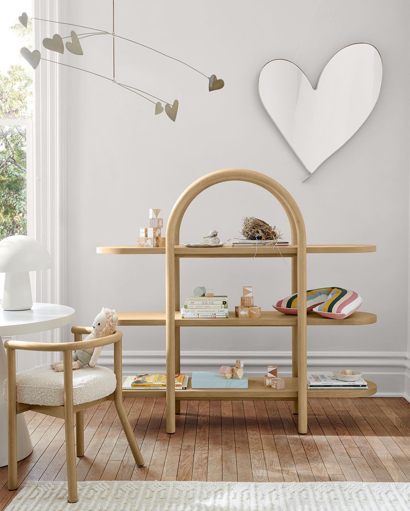 Canyon Natural Wood Wide 3-Shelf Kids Bookcase by Leanne Ford +