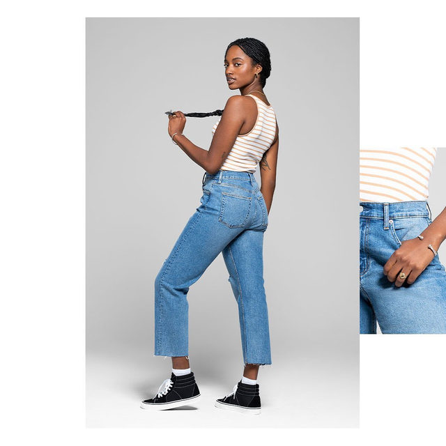 Making your back side your best side. Tap to shop the Cheeky Straight. #GapDenim
