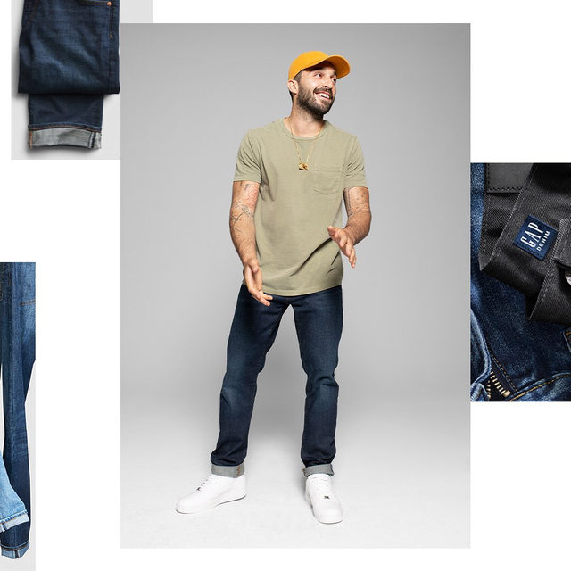Our roomy Athletic fit feels even more easygoing rolled up. Tap to shop. #GapDenim