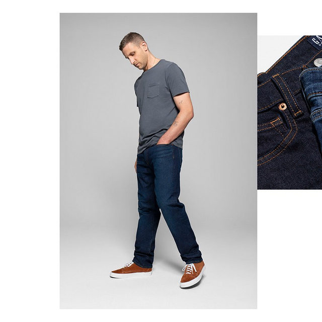 Our Straight fit in authentic Japanese Selvedge denim, spun on shuttle looms for amazing character and strength. Feels perfect from day one. Feels more like you the more you wear it. Tap to shop. #GapDenim