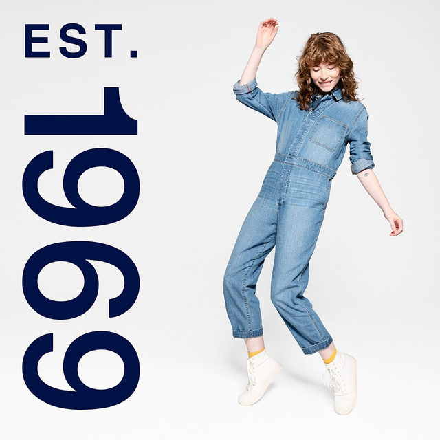 Because the best denim is even better worn head-to-toe. Introducing the 1969 Premium flight suit. Original details, reimagined for right now. Tap to shop. #GapDenim