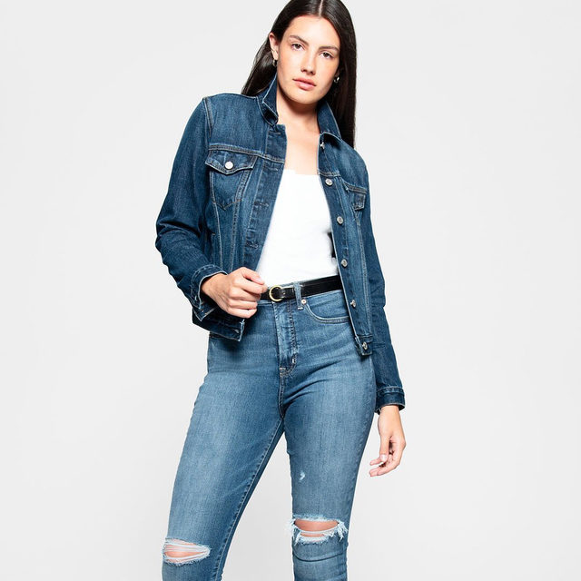 We love sweater weather and all, but this Icon denim jacket is our real go-to for fall. Tap to shop. #GapDenim