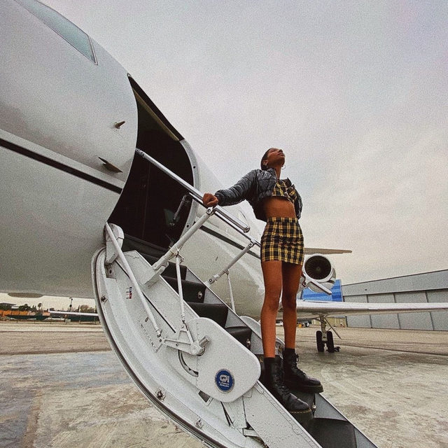 ready to run away from our problems like @heyitsjahnice in the aaliyah skirt set ✨ don't forget to tag us + #superdown for a chance to get featured & shop with our link in bio