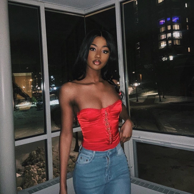 leave them on red 💋 simplyy_alana in the matilda bodysuit - link in bio to shop #superdown