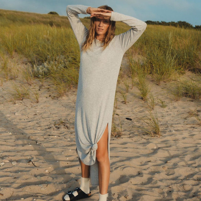 z supply ray slub sweater dress