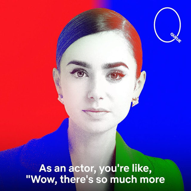 "I love old movies and I love watching old Hollywood actresses speak without speaking. It's in their eyes.” - @lilyjcollins talks embodying Old Hollywood in Mank. Hit the link in bio to listen to the full interview. #MoreLikeThis 

🎨: @braulioamado