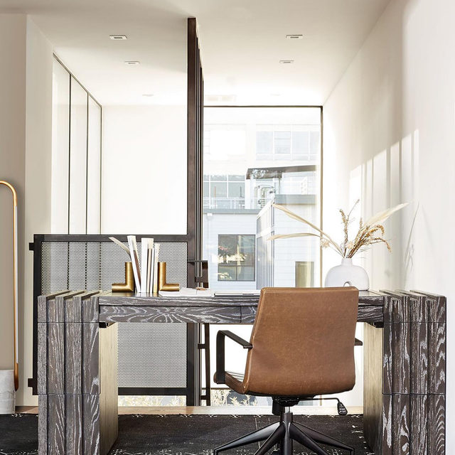 Waylon Executive 70" Grey Oak Desk