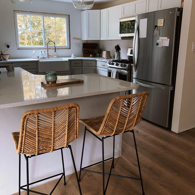 Kitchen Island Amazon Rattan Bar Stools Boho Bar Stools Set Of