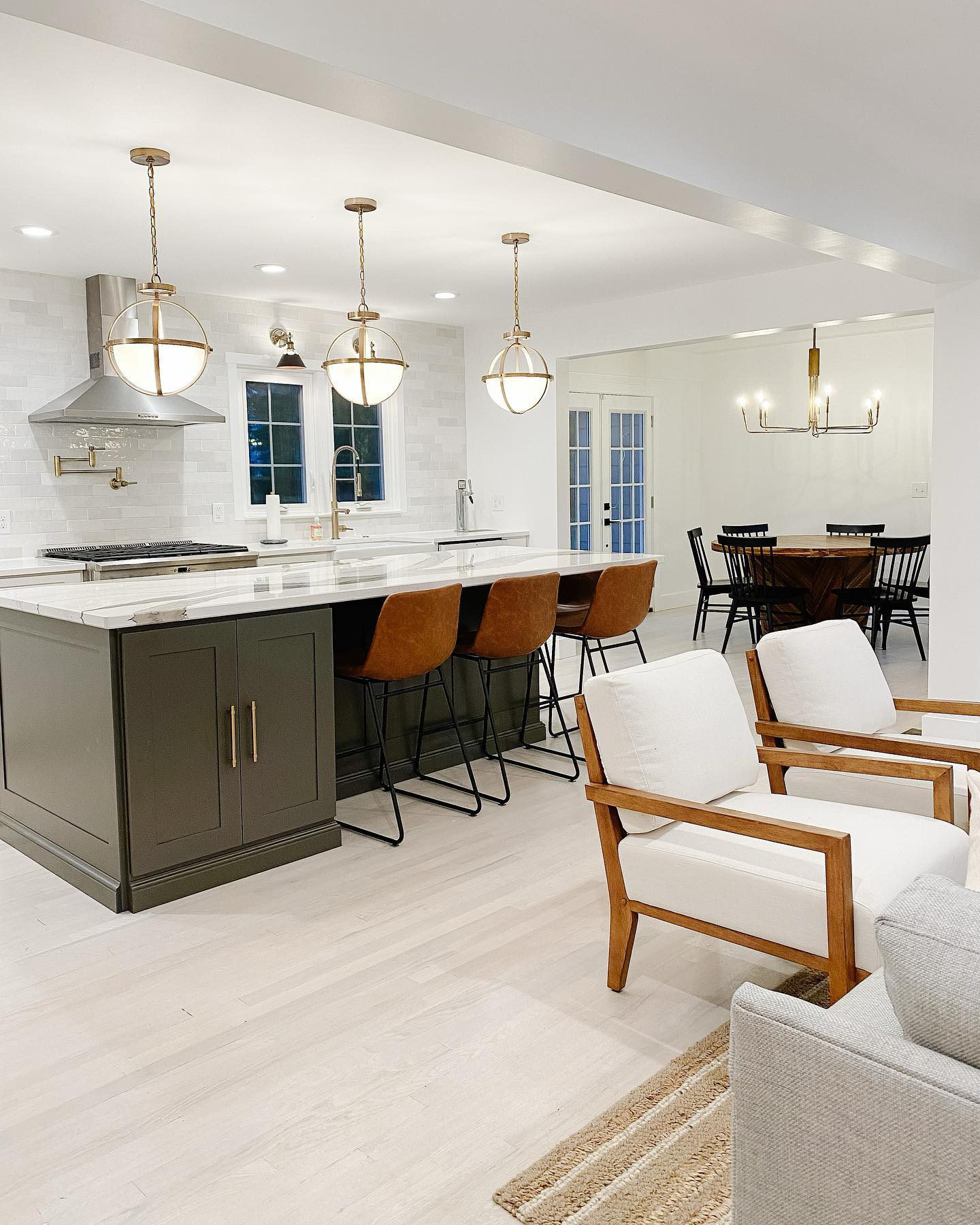 Clive Large Brass Chandelier Light Crate & Barrel Canada