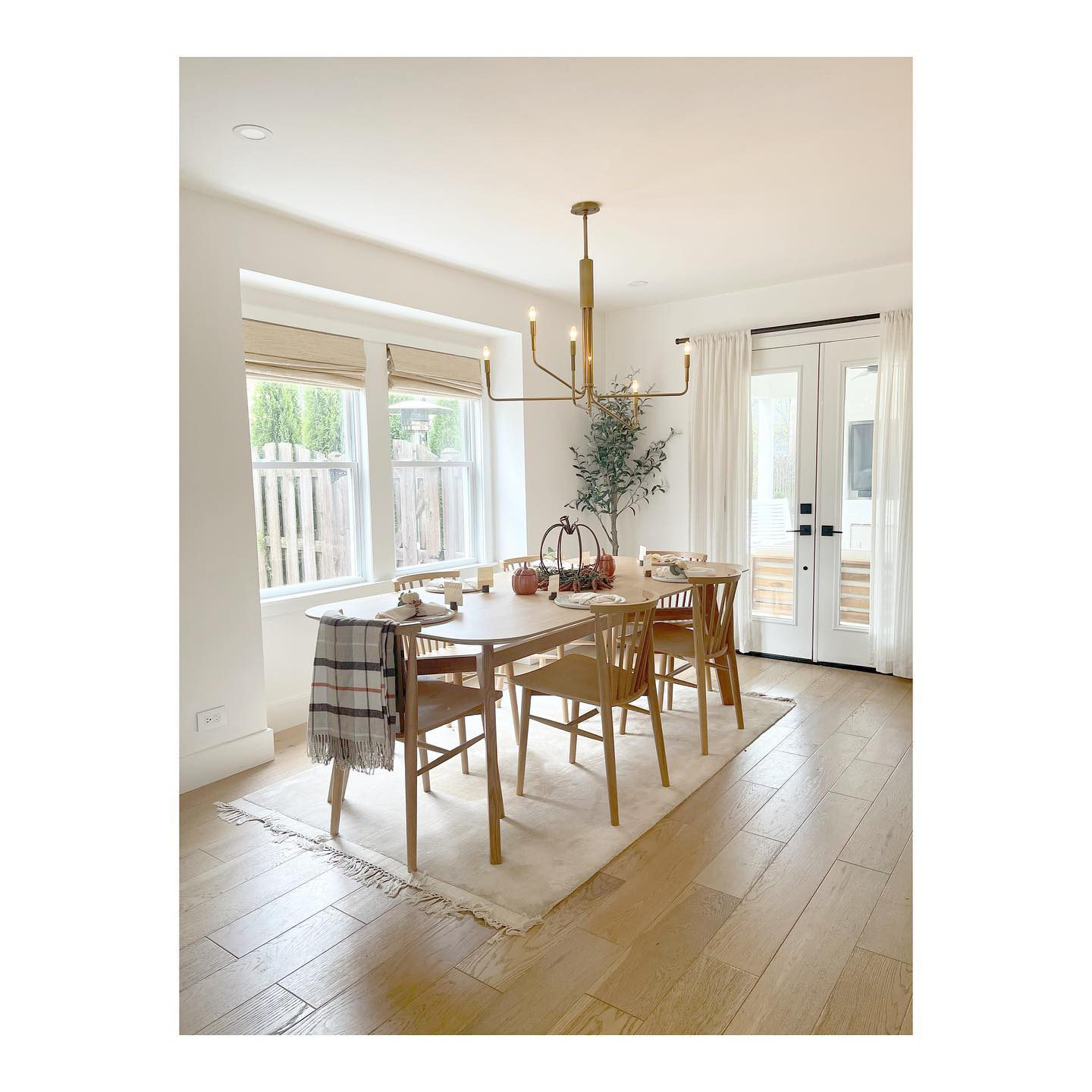 Clive Brass 6Arm Chandelier Light Crate & Barrel Canada