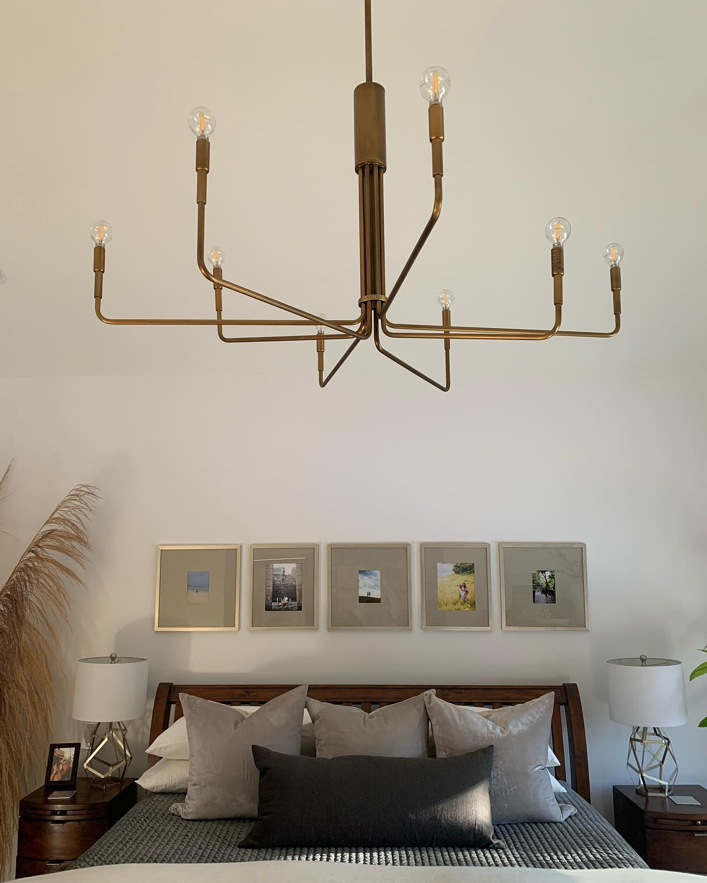 Clive Large Brass Chandelier Light Crate & Barrel