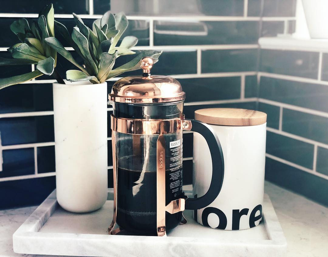 Bodum Chambord Copper 34Ounce French Press + Reviews Crate & Barrel