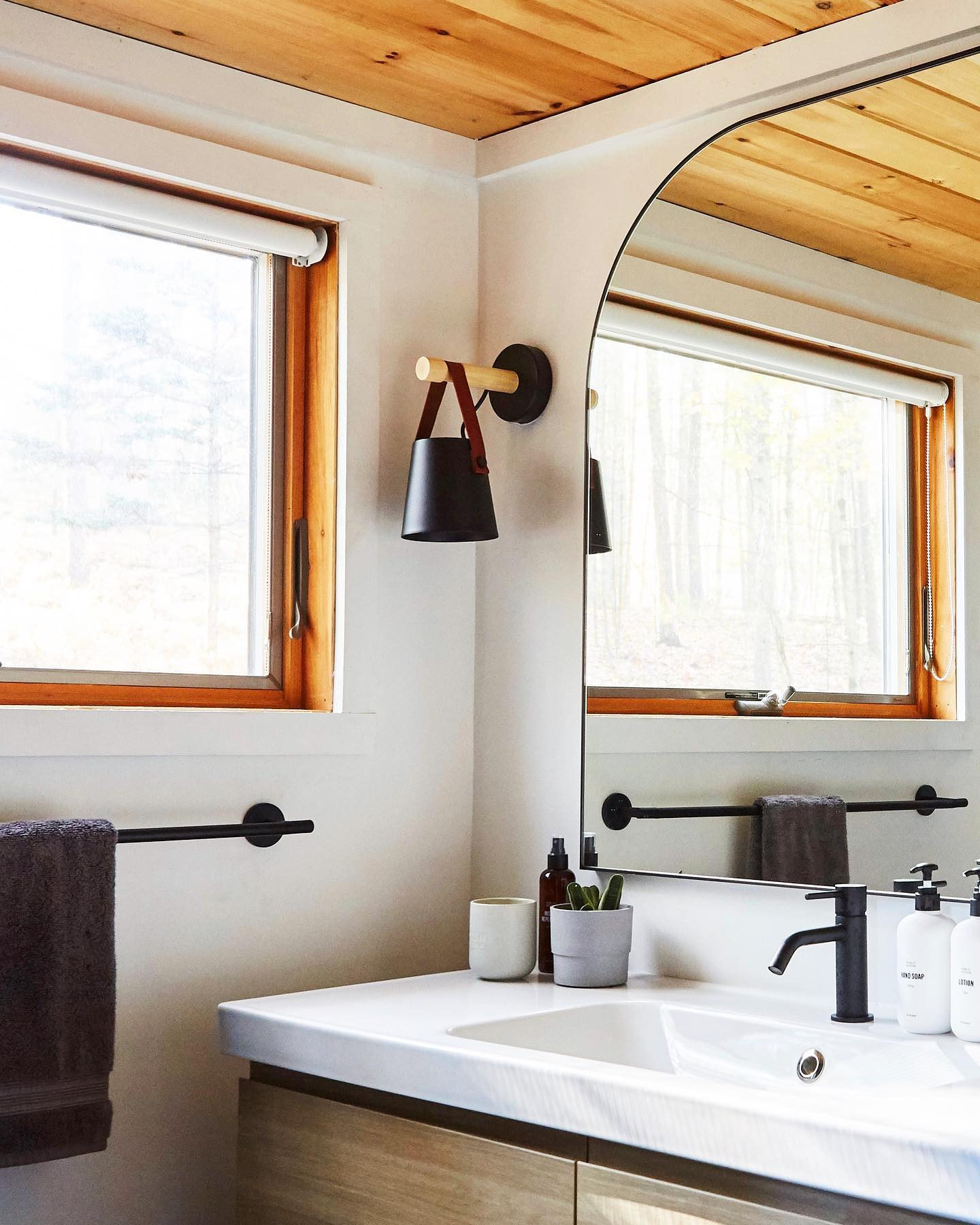 Infinity Black Mantel Wall Mirror 42"x37" + Reviews CB2 Canada