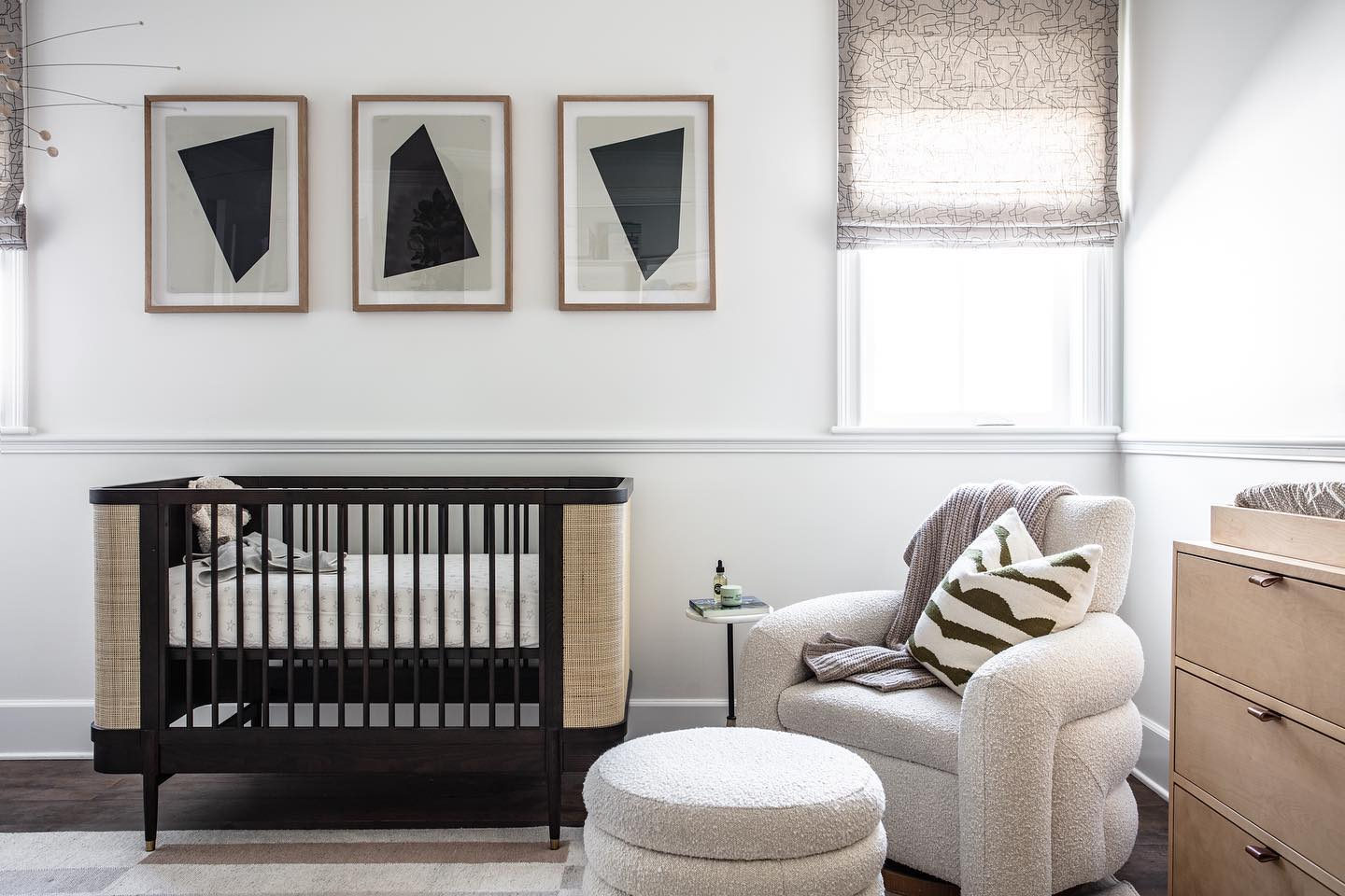 Snoozer Cream Boucle Nursery Swivel Glider and Storage Ottoman by