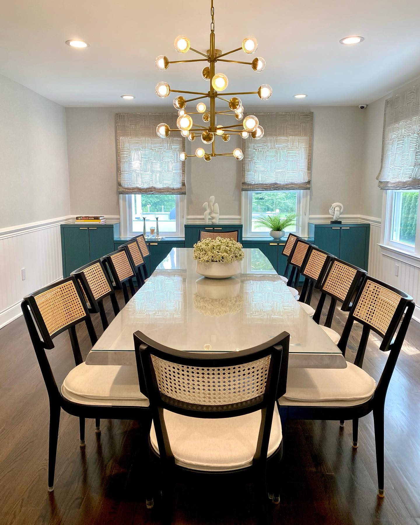 Libby Black and Natural Cane Dining Chair + Reviews Crate & Barrel