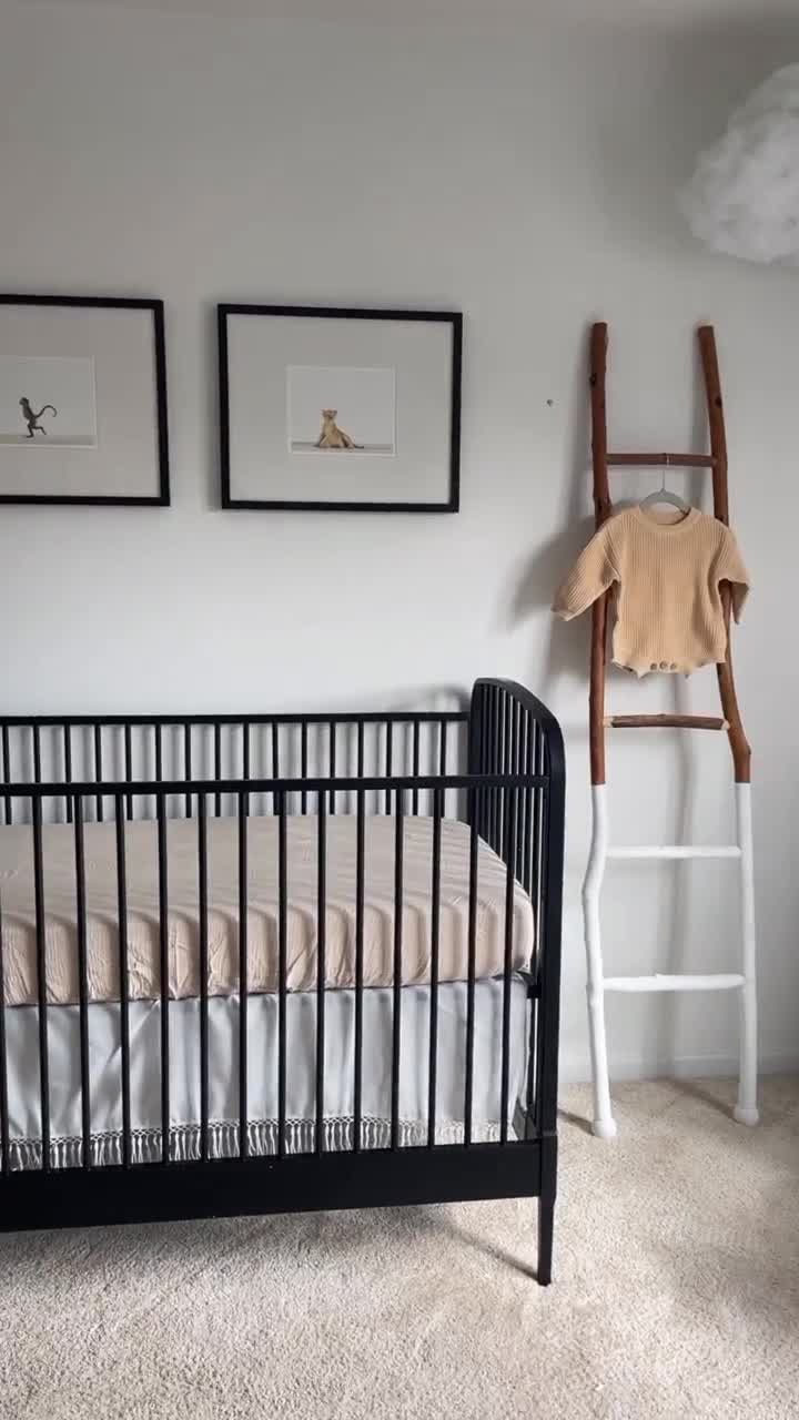 Larkin Gold Metal Baby Crib