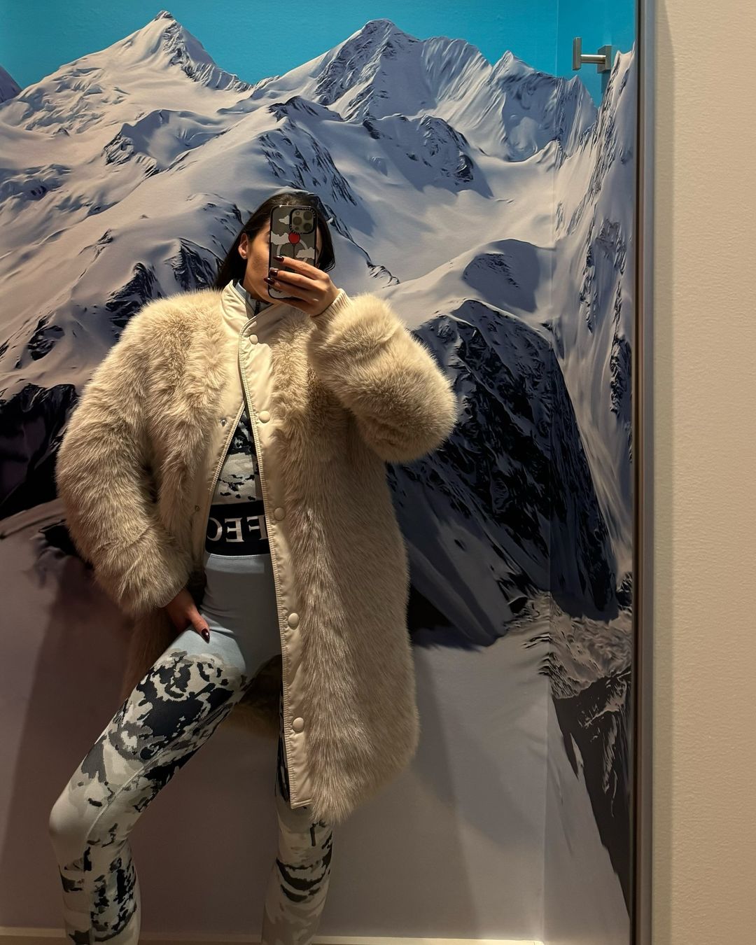 Mountain Print 1/4-Zip Base Layer Top | Perfect Moment