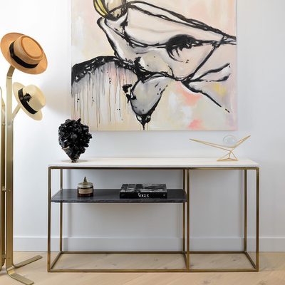 Grace Bone Inlay Round Wall Mirror 32" - image 9 of 11