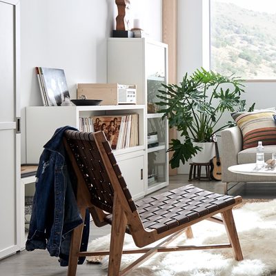 Aspect White Modular Bookcase with Wood Door - image 6 of 7