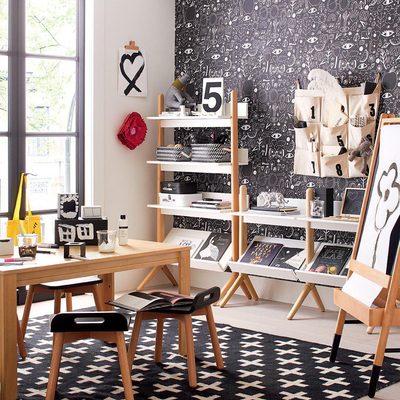 Chasing Paper White and Black Icons Removable Wallpaper 2'x4' - image 4 of 5