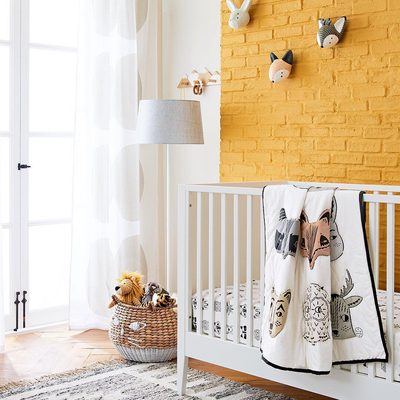 Stay Cool Roxy Marj Woodland Animal 100% Organic Cotton Baby Crib Fitted Sheet - image 15 of 16