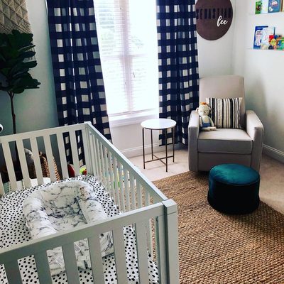 Pink Buffalo Check Cotton Blackout Window Curtain Panel 44"x96" - image 11 of 12