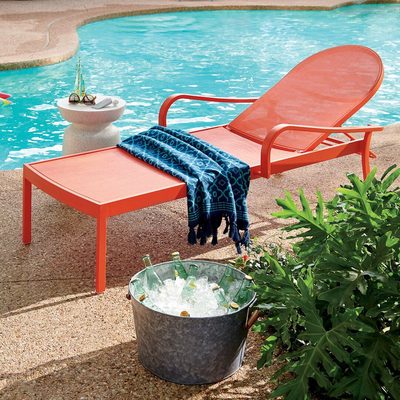 Lanai Charcoal Mesh Outdoor Chaise Lounge - image 12 of 14