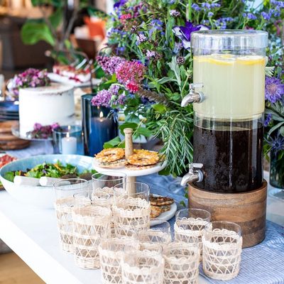 Wood Marble 2-Tier Server - image 12 of 15