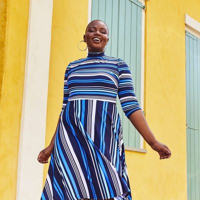 eloquii fit and flare dress