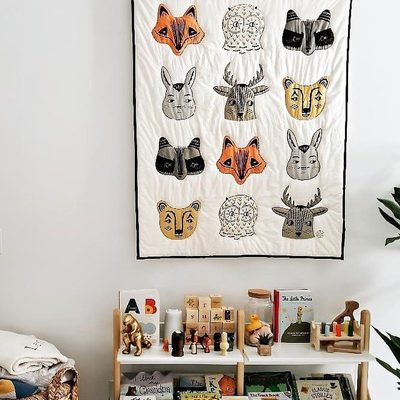 Roxy Marj Woodland Animal Baby Crib Quilt - image 11 of 13