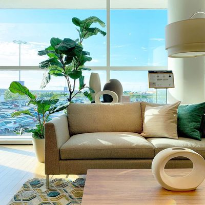 Faux 7' Fiddle Leaf Fig Tree - image 5 of 7