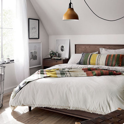 Organic Cotton White Eyelash Fringe King Coverlet - image 7 of 8