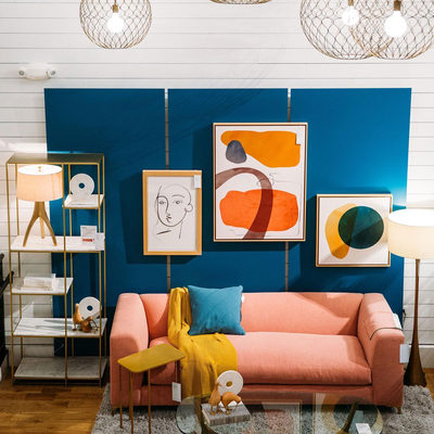 Elke Rectangular Glass Coffee Table with Brass Base - image 15 of 16