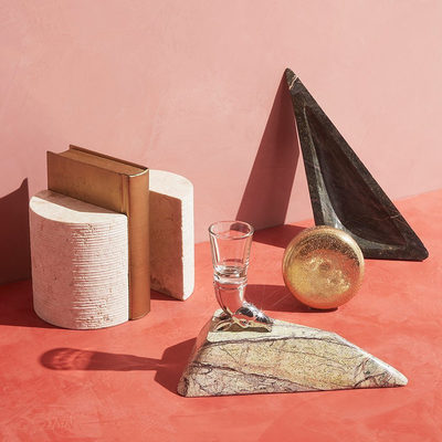 Column Marble Bookends Set of 2 - image 8 of 9