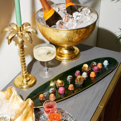 Palm Tree Gold Taper Candle Holder - image 9 of 10