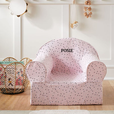 Large Lilac Mauve Organic Cotton Kids Lounge Nod Chair - image 12 of 12