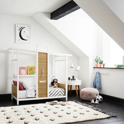 Organic Black Plus Sign Kids Sheet Set - image 8 of 10