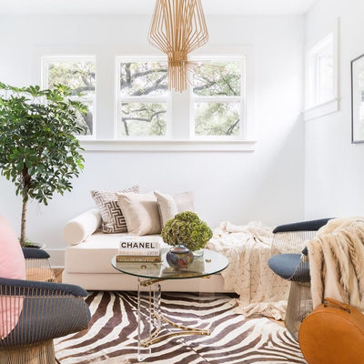 Distressed Faux Zebra Hide Area Rug 5'x8' - image 10 of 12