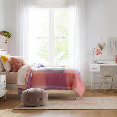 Arlo White and Gold Wood 2-Drawer Kids Nightstand - image 10 of 12