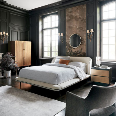 Crimped White Lacquered Wardrobe - image 12 of 13