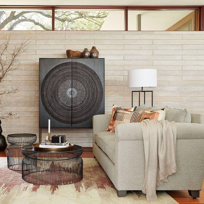 Spoke Glass Graphite Metal End Table - image 8 of 10