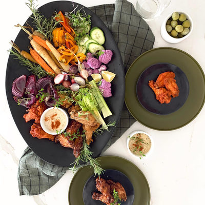 Marin White Stoneware Small Oval Serving Platter - image 9 of 11