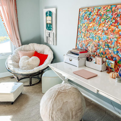 Spotlight White X-Leg Desk 58" - image 15 of 17