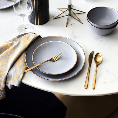 Jasper Satin Gold 20-Piece Flatware Set - image 8 of 12