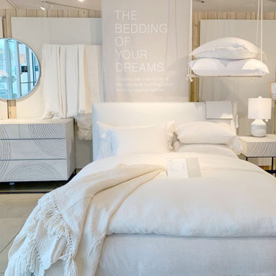 Favorite Washed Organic Cotton White Queen Bed Sheet Set - image 10 of 10